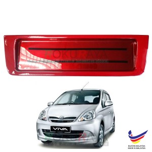 Perodua Viva 2007-2014 Custom Fit Rear Bonnet Safety Reflective Red Reflector Number Plate Holder Frame